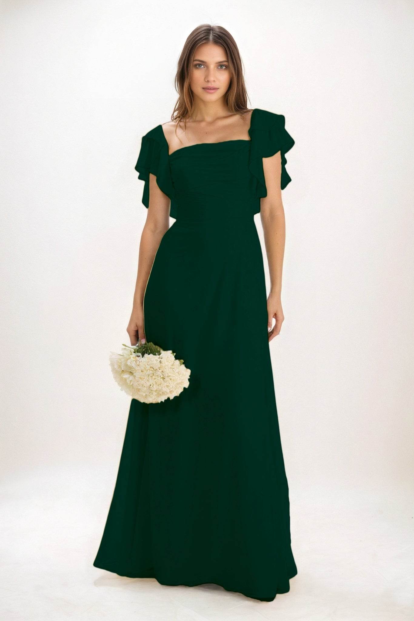 Elegant A Line Maxi Chiffon Bridesmaid Dress Bridesmaid Dress