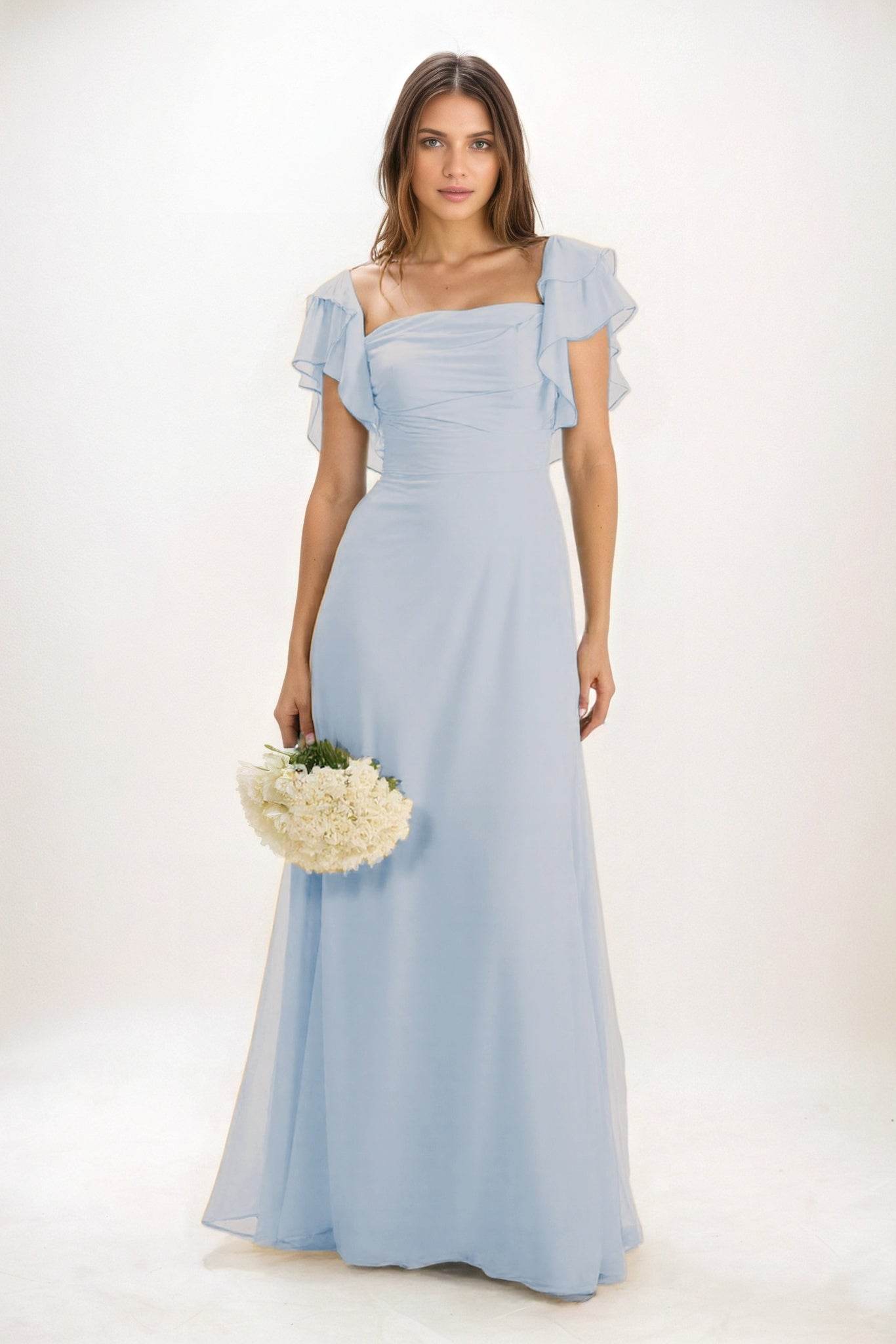 Elegant A Line Maxi Chiffon Bridesmaid Dress Bridesmaid Dress