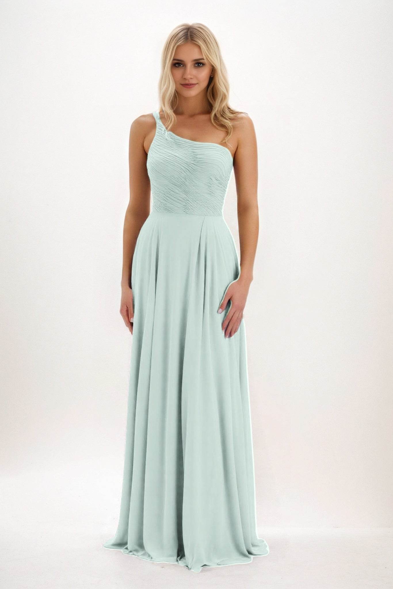 Elegant A Line Maxi Chiffon Bridesmaid Dress Bridesmaid Dress