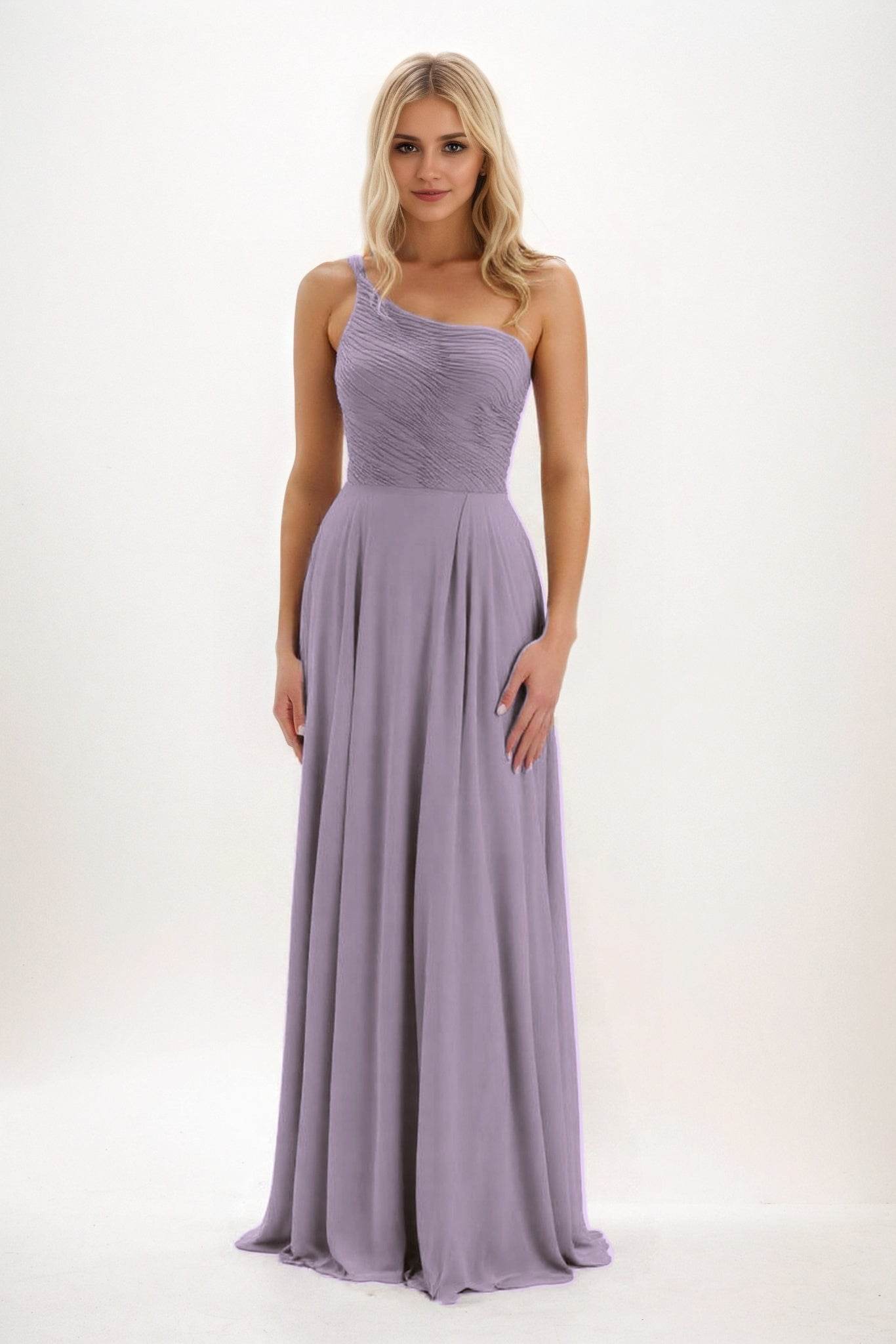 Elegant A Line Maxi Chiffon Bridesmaid Dress Bridesmaid Dress