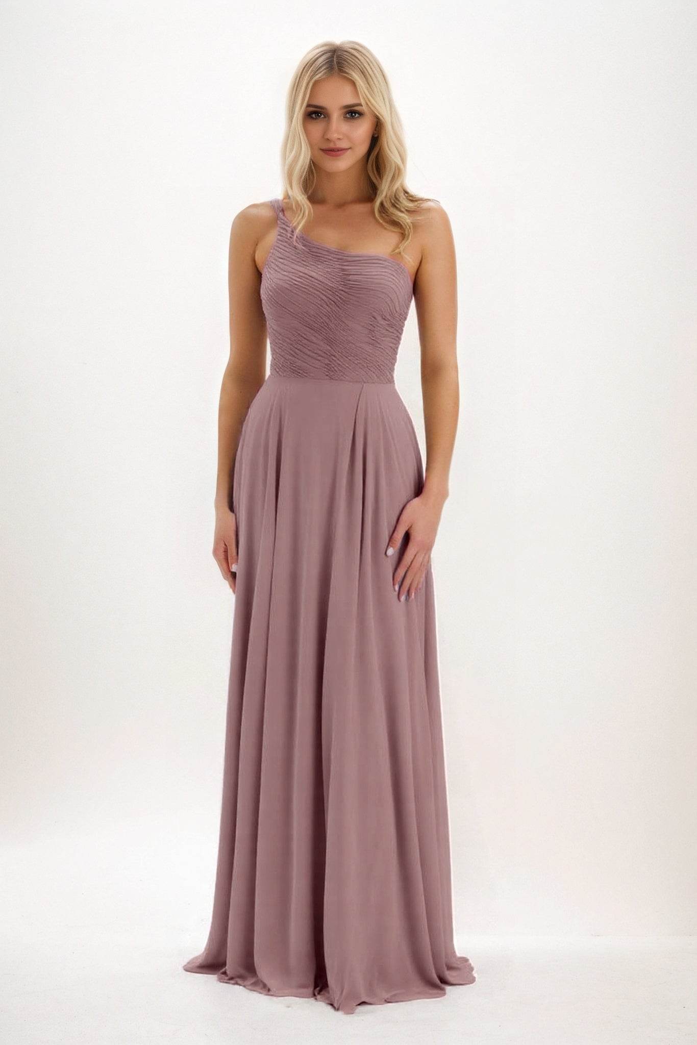 Elegant A Line Maxi Chiffon Bridesmaid Dress Bridesmaid Dress