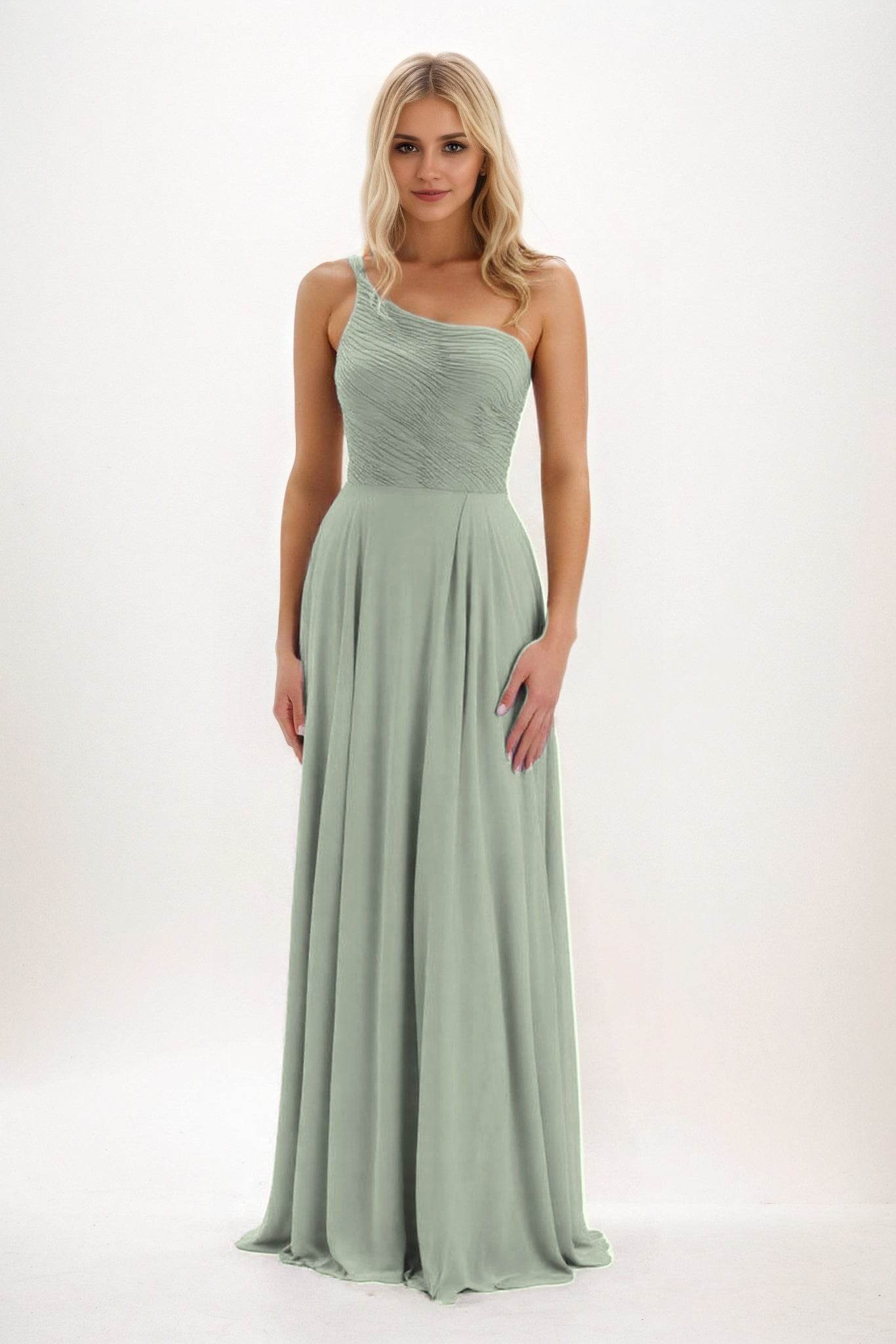 Elegant A Line Maxi Chiffon Bridesmaid Dress Bridesmaid Dress