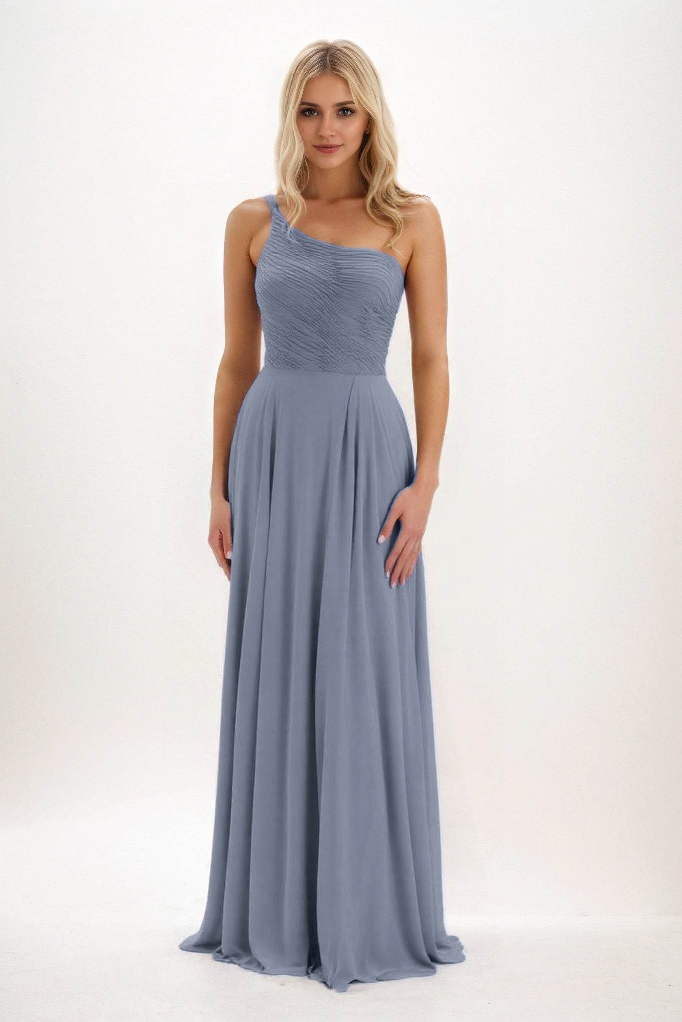 Elegant A Line Maxi Chiffon Bridesmaid Dress Bridesmaid Dress