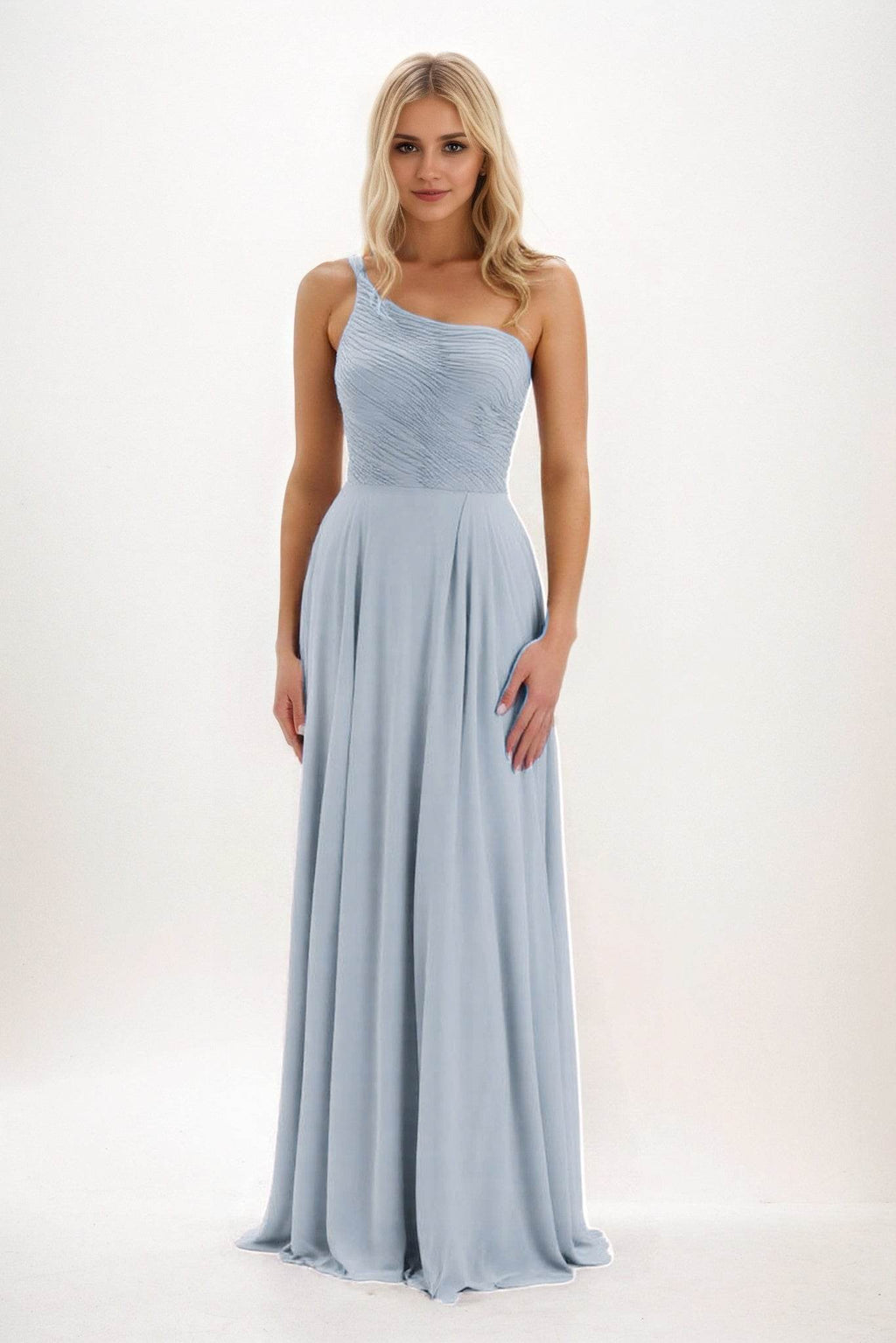 Elegant A Line Maxi Chiffon Bridesmaid Dress Bridesmaid Dress