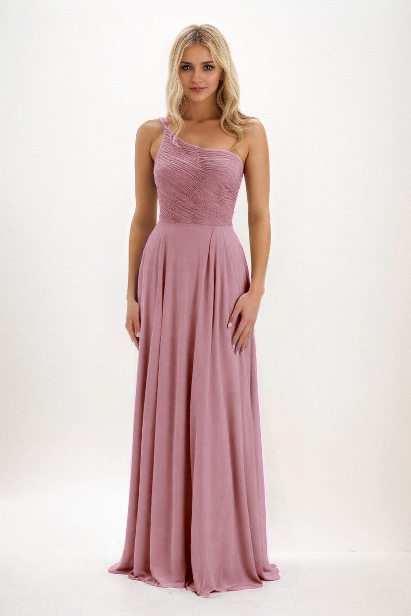 Elegant A Line Maxi Chiffon Bridesmaid Dress Bridesmaid Dress