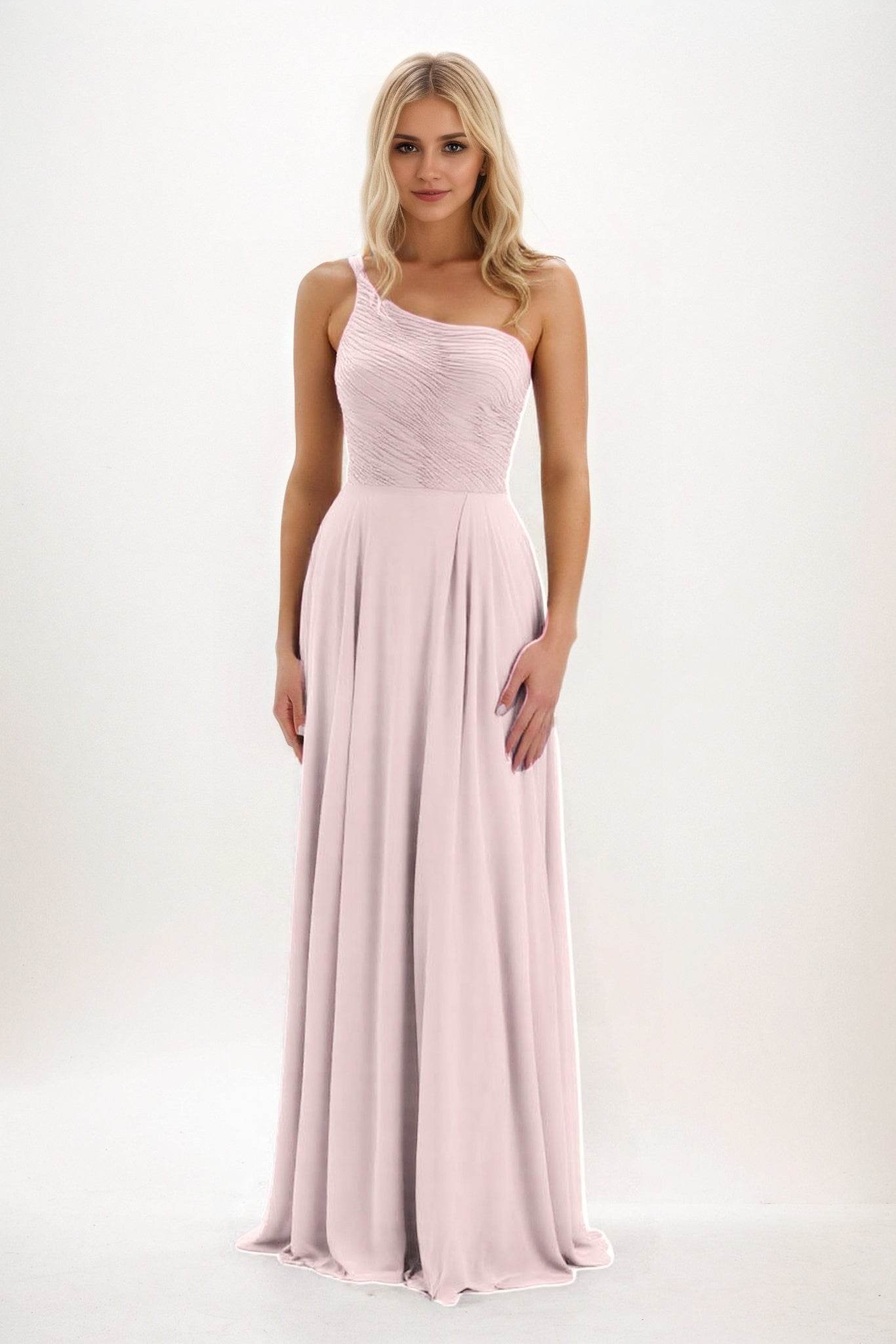 Elegant A Line Maxi Chiffon Bridesmaid Dress Bridesmaid Dress