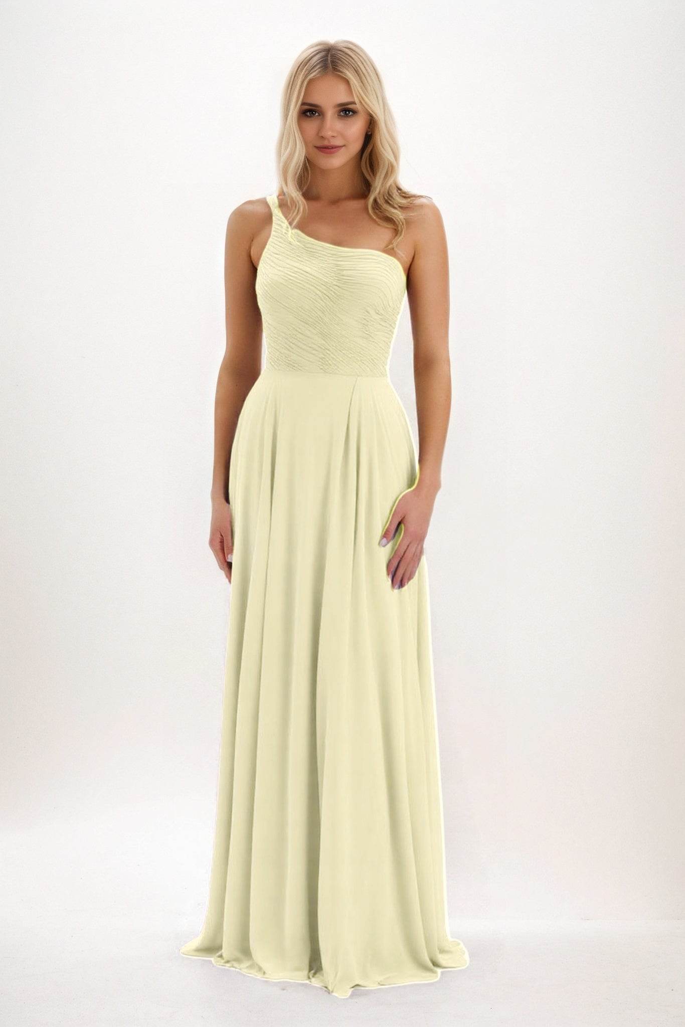 Elegant A Line Maxi Chiffon Bridesmaid Dress Bridesmaid Dress