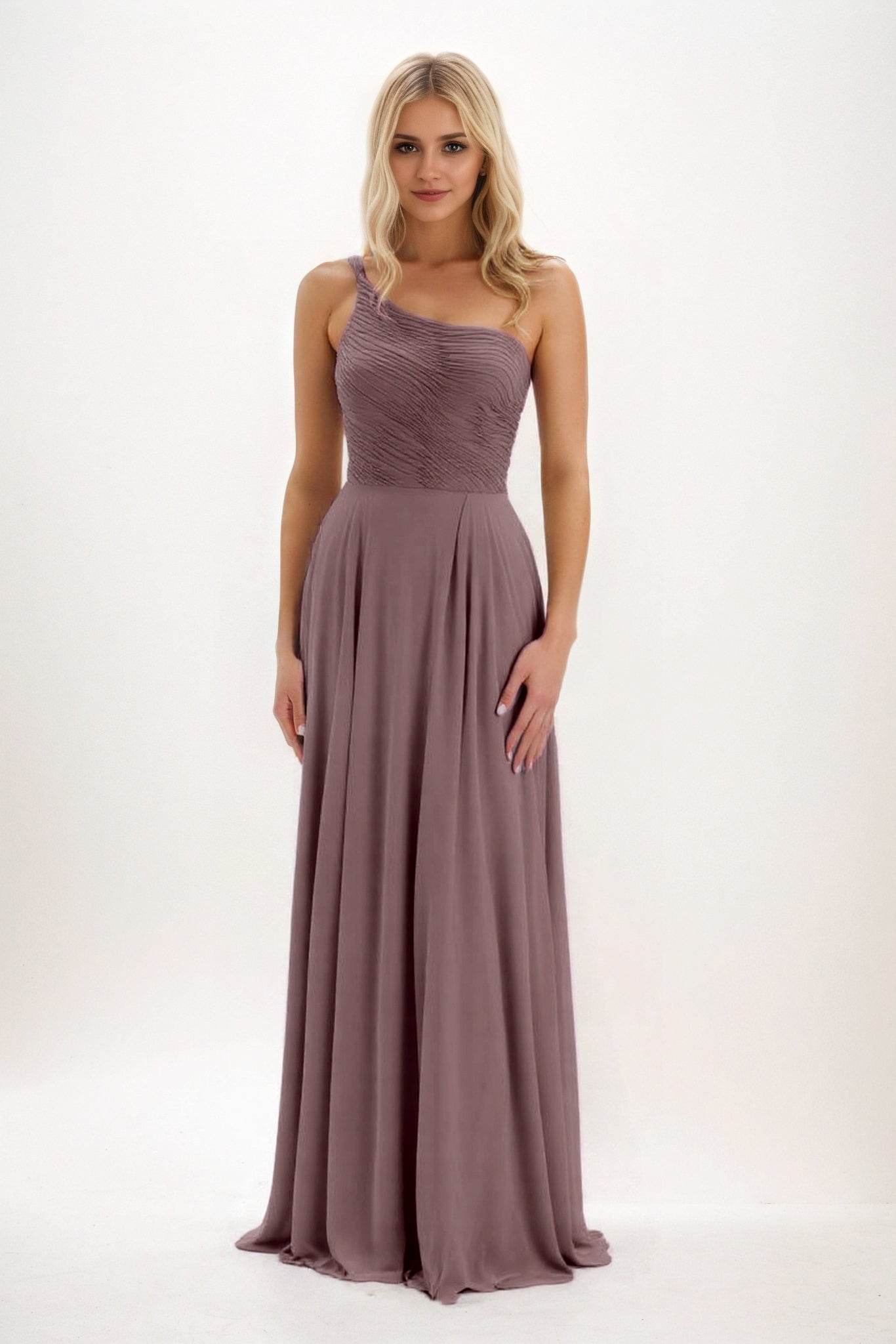 Elegant A Line Maxi Chiffon Bridesmaid Dress Bridesmaid Dress