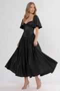 Elegant A Line/Two Piece Ankle Length Soft Satin Bridesmaid Dress CG0317BM Bridesmaid Dress