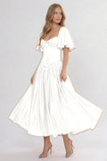 Elegant A Line/Two Piece Ankle Length Soft Satin Bridesmaid Dress CG0317BM Bridesmaid Dress