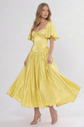 Elegant A Line/Two Piece Ankle Length Soft Satin Bridesmaid Dress CG0317BM Bridesmaid Dress