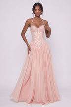 Elegant A Line Floor length Chiffon Lace Bridesmaid Dress CG0337BM Bridesmaid Dress
