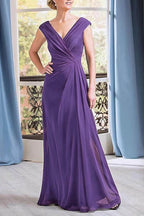 Elegant A Line Floor Length Chiffon Mother Dress Mother of the Bride Dress