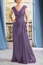 Elegant A Line Floor Length Chiffon Mother Dress Mother of the Bride Dress