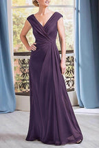 Elegant A Line Floor Length Chiffon Mother Dress Mother of the Bride Dress