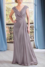 Elegant A Line Floor Length Chiffon Mother Dress Mother of the Bride Dress