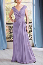 Elegant A Line Floor Length Chiffon Mother Dress Mother of the Bride Dress