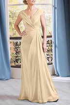 Elegant A Line Floor Length Chiffon Mother Dress Mother of the Bride Dress
