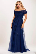 Elegant A line Maxi Tulle Mother Dress Mother of the Bride Dress