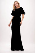 Elegant Sheath Column Maxi Chiffon Mother Dress Mother of the Bride Dress