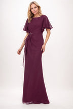 Elegant Sheath Column Maxi Chiffon Mother Dress Mother of the Bride Dress