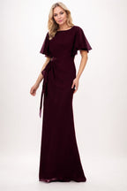 Elegant Sheath Column Maxi Chiffon Mother Dress Mother of the Bride Dress