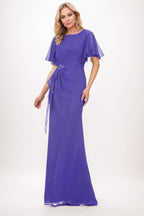 Elegant Sheath Column Maxi Chiffon Mother Dress Mother of the Bride Dress