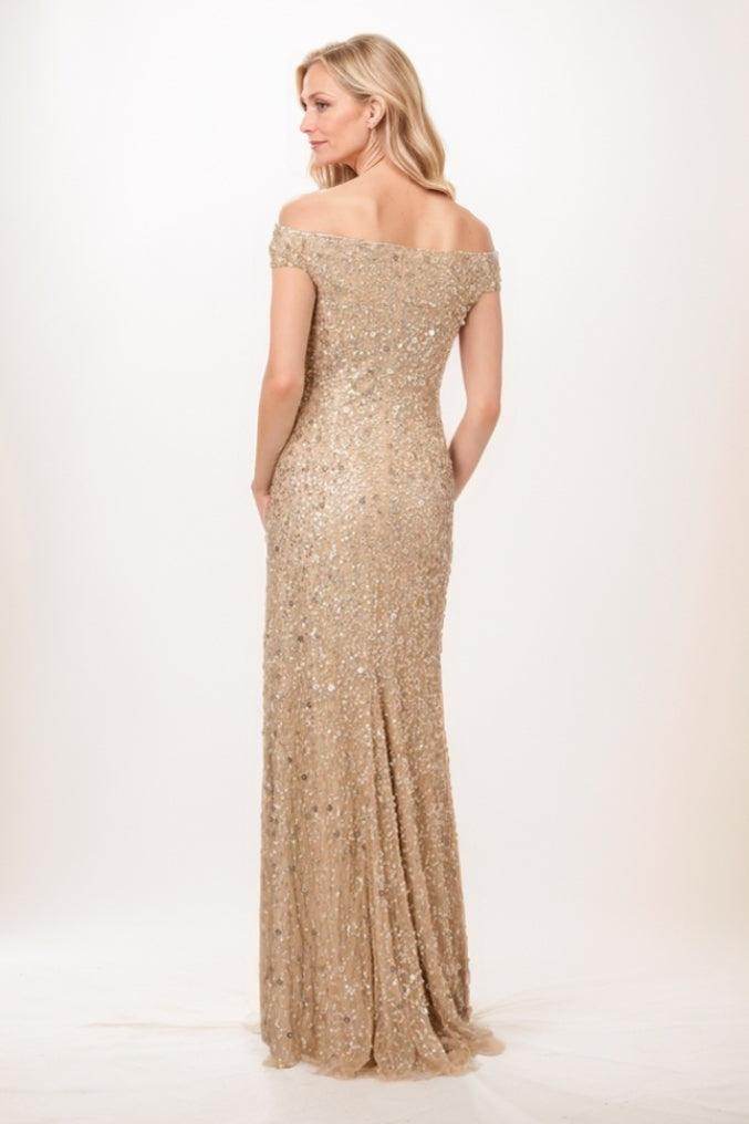 Elegant Sheath Column Maxi Sequined Mother Of The Bride Dress Mother of the Bride Dress