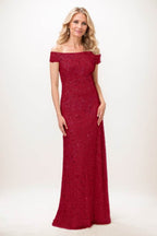 Elegant Sheath Column Maxi Sequined Mother Of The Bride Dress Mother of the Bride Dress