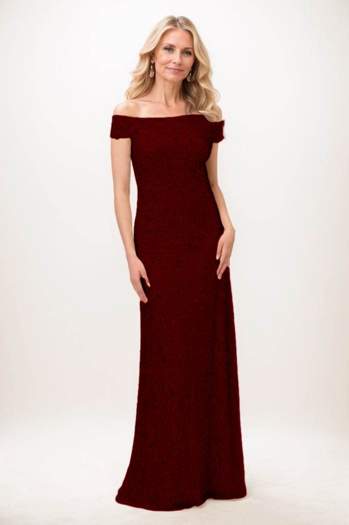 Elegant Sheath Column Maxi Sequined Mother Of The Bride Dress Mother of the Bride Dress