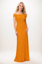 Elegant Sheath Column Maxi Sequined Mother Of The Bride Dress Mother of the Bride Dress