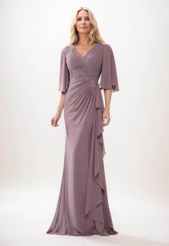 Elegant Trumpet Mermaid Maxi Chiffon Mother Of The Bride Dress Mother of the Bride Dress