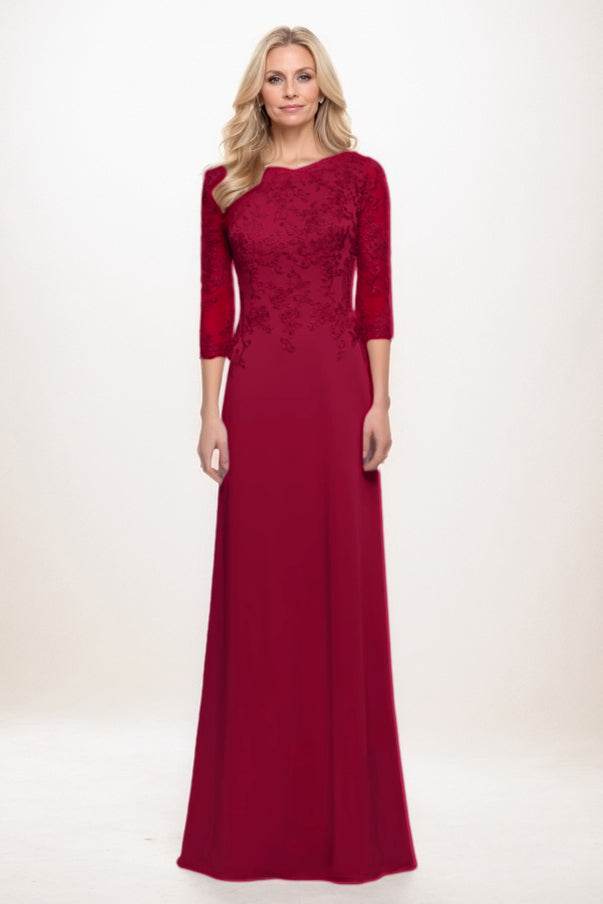 Elegant A Line Maxi Chiffon Mother Of The Bride Dress Mother of the Bride Dress