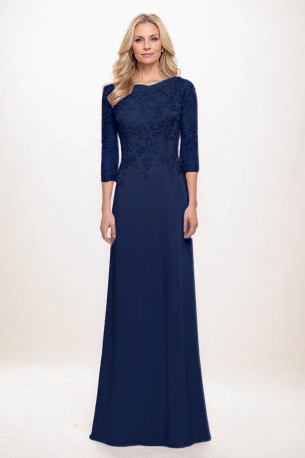 Elegant A Line Maxi Chiffon Mother Of The Bride Dress Mother of the Bride Dress