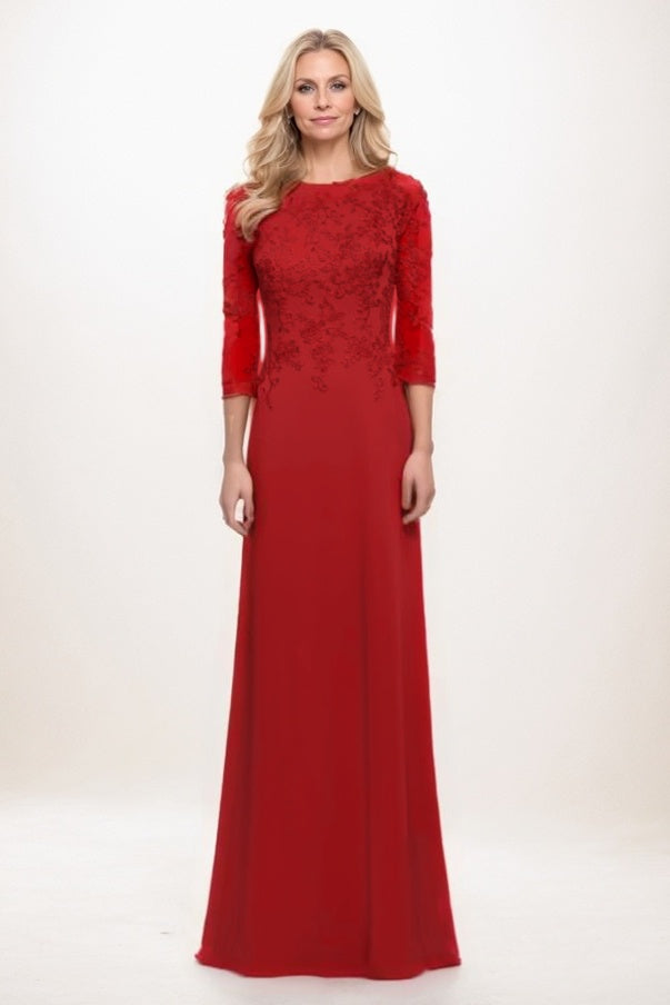 Elegant A Line Maxi Chiffon Mother Of The Bride Dress Mother of the Bride Dress