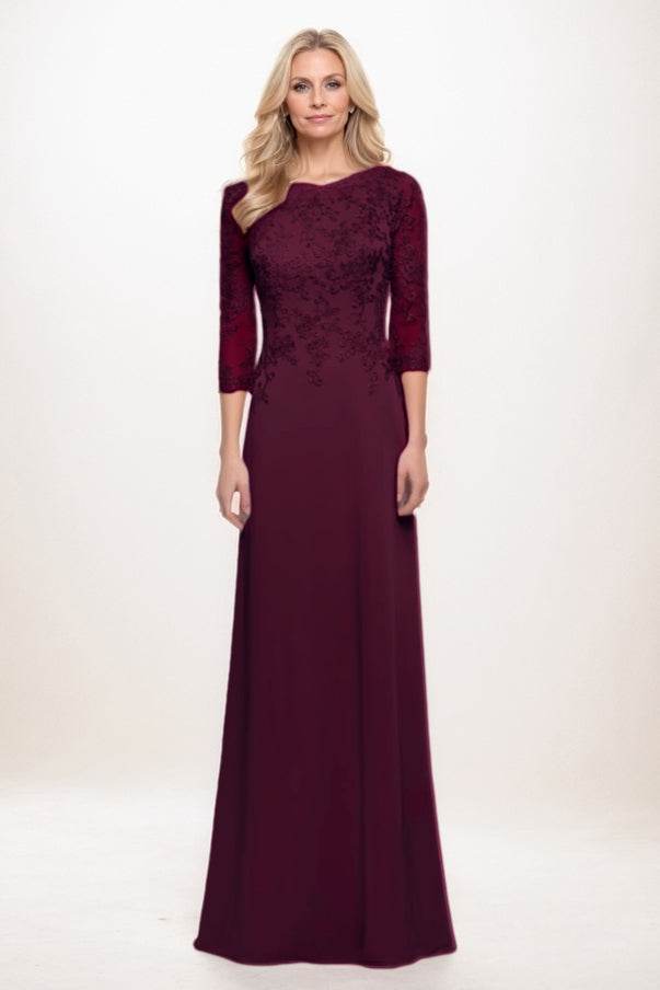 Elegant A Line Maxi Chiffon Mother Of The Bride Dress Mother of the Bride Dress
