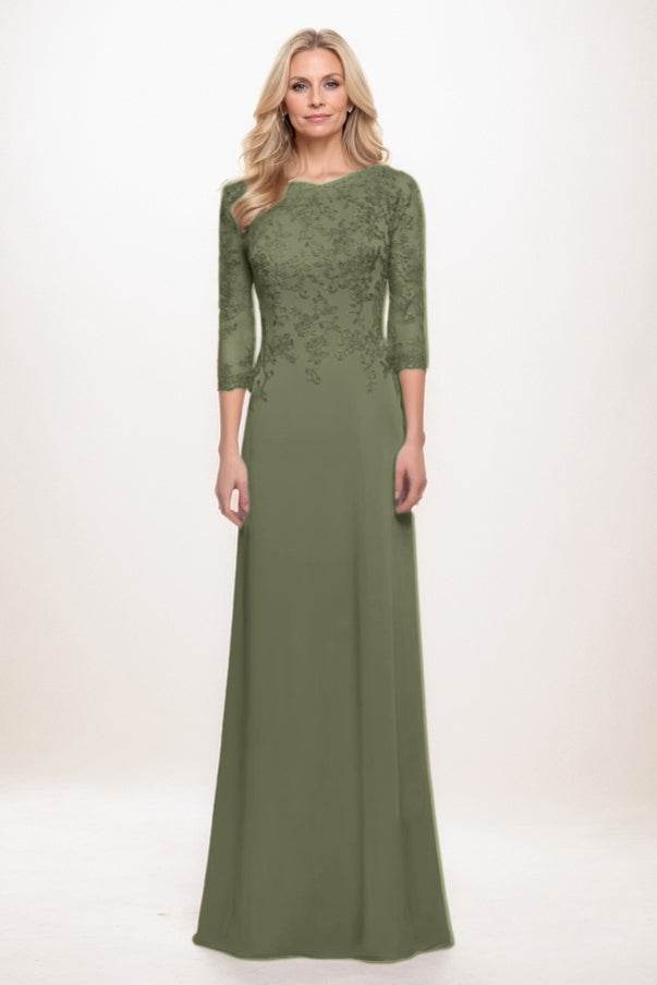 Elegant A Line Maxi Chiffon Mother Of The Bride Dress Mother of the Bride Dress