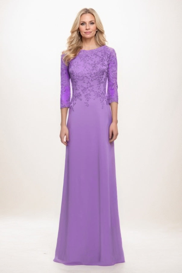 Elegant A Line Maxi Chiffon Mother Of The Bride Dress Mother of the Bride Dress