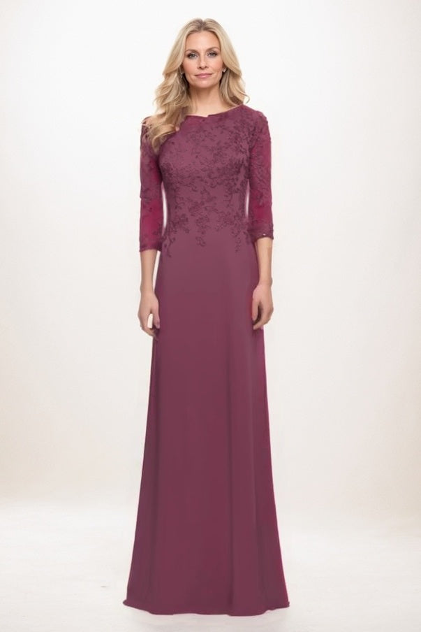 Elegant A Line Maxi Chiffon Mother Of The Bride Dress Mother of the Bride Dress