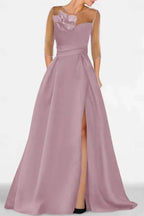 Elegant A Line Sweetheart 3/4 Sleeves High Split Mother of the Bride Dress