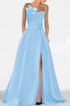Elegant A Line Sweetheart 3/4 Sleeves High Split Mother of the Bride Dress