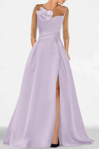 Elegant A Line Sweetheart 3/4 Sleeves High Split Mother of the Bride Dress
