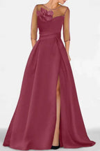 Elegant A Line Sweetheart 3/4 Sleeves High Split Mother of the Bride Dress