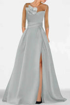 Elegant A Line Sweetheart 3/4 Sleeves High Split Mother of the Bride Dress