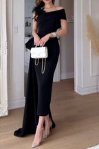 Elegant One Shoulder Evening Gown Mikado Mother of the Bride Dress