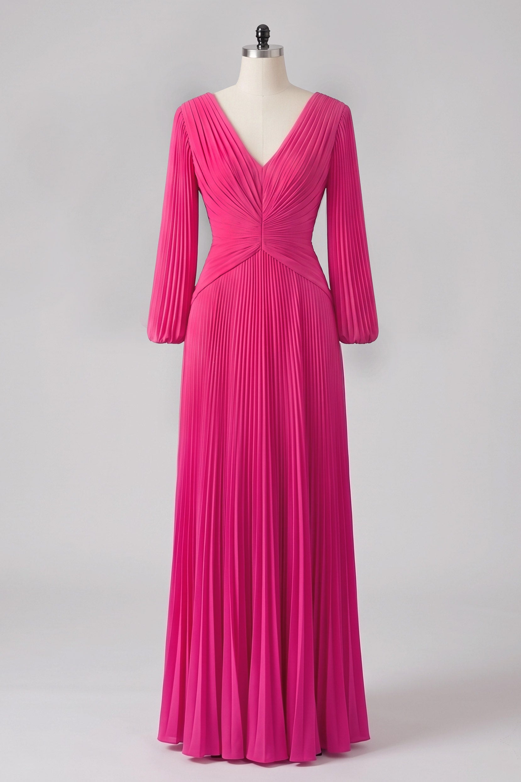 Elegant A Line V Neck with Ruched Mother of the Bride Dress