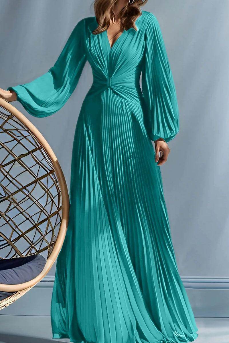 Elegant A Line V Neck with Ruched Mother of the Bride Dress