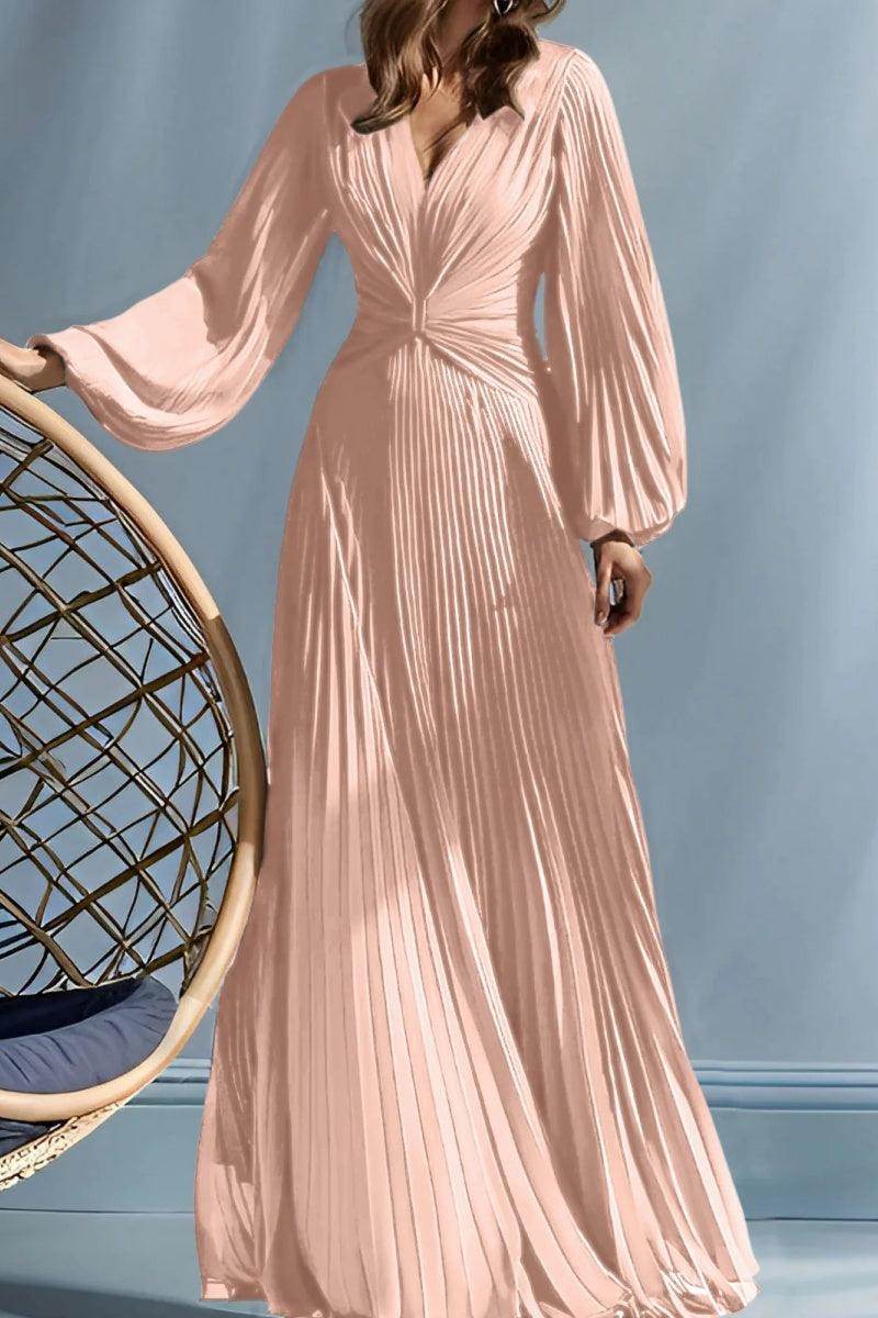 Elegant A Line V Neck with Ruched Mother of the Bride Dress