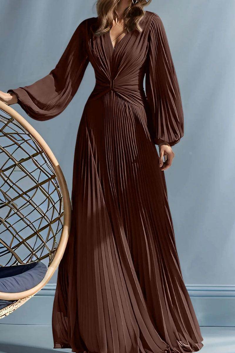 Elegant A Line V Neck with Ruched Mother of the Bride Dress