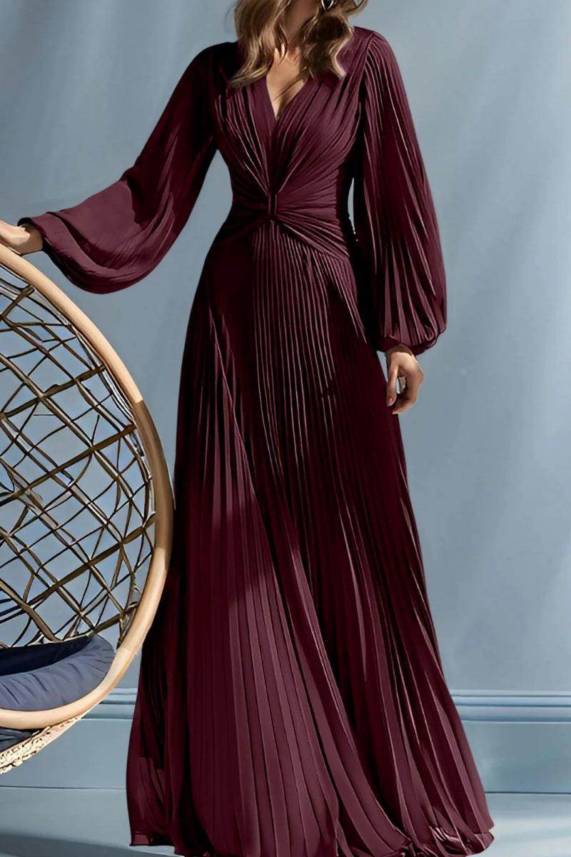 Elegant A Line V Neck with Ruched Mother of the Bride Dress